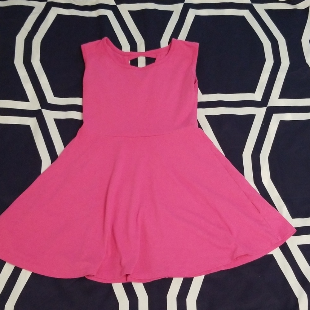 Girl's Pink Skater Dress Size Small (5/6)
